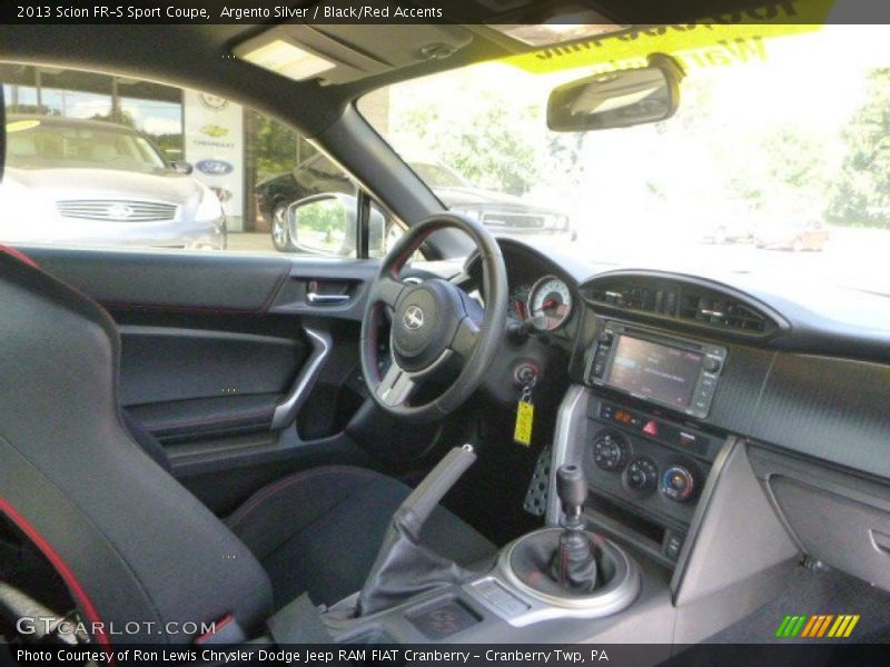 Argento Silver / Black/Red Accents 2013 Scion FR-S Sport Coupe