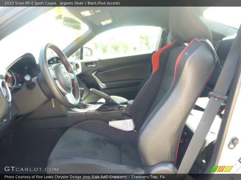 Argento Silver / Black/Red Accents 2013 Scion FR-S Sport Coupe