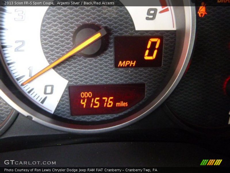 Argento Silver / Black/Red Accents 2013 Scion FR-S Sport Coupe