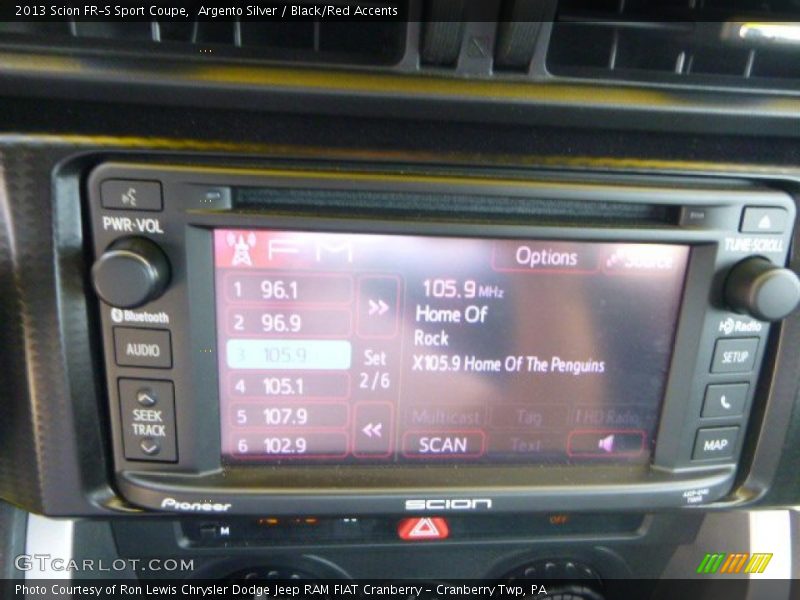 Argento Silver / Black/Red Accents 2013 Scion FR-S Sport Coupe