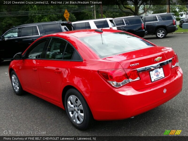Red Hot / Jet Black/Medium Titanium 2016 Chevrolet Cruze Limited LS