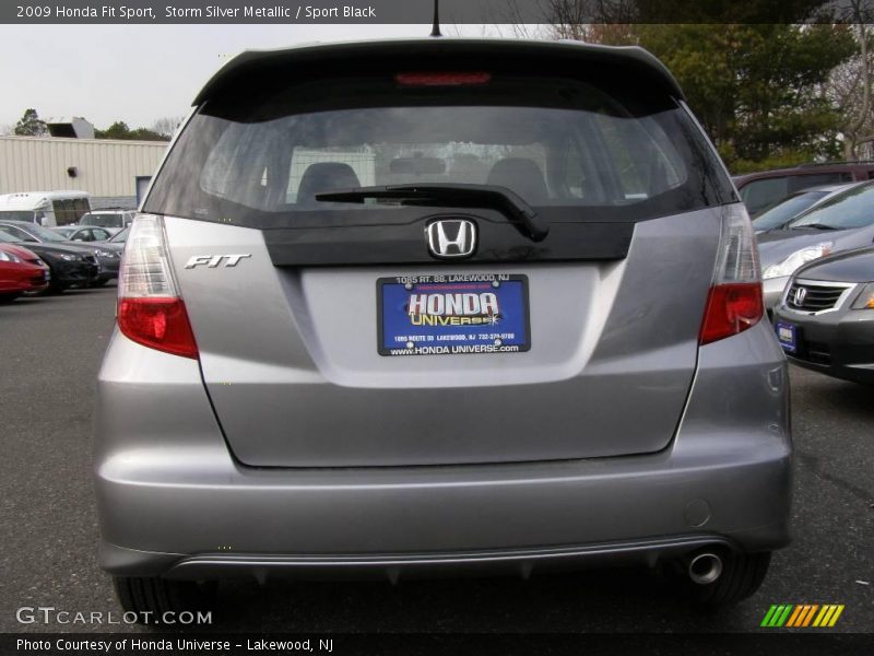 Storm Silver Metallic / Sport Black 2009 Honda Fit Sport