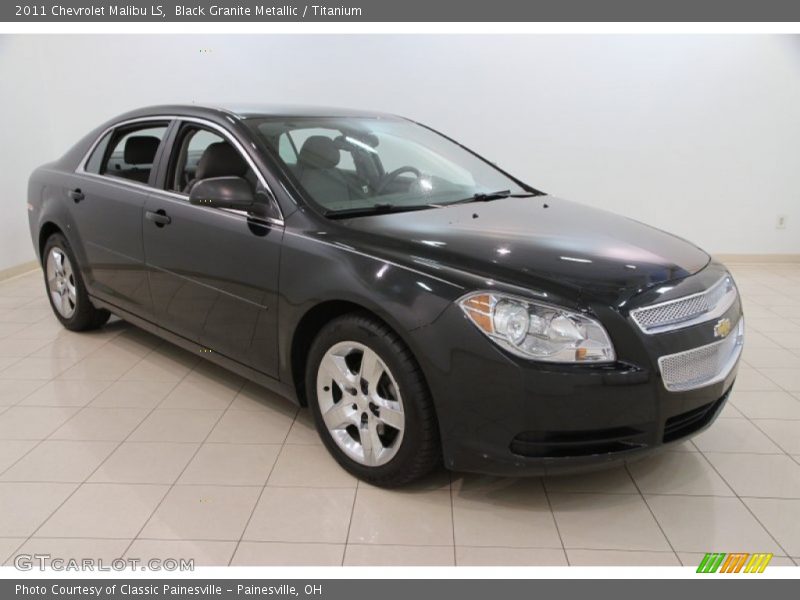 Black Granite Metallic / Titanium 2011 Chevrolet Malibu LS