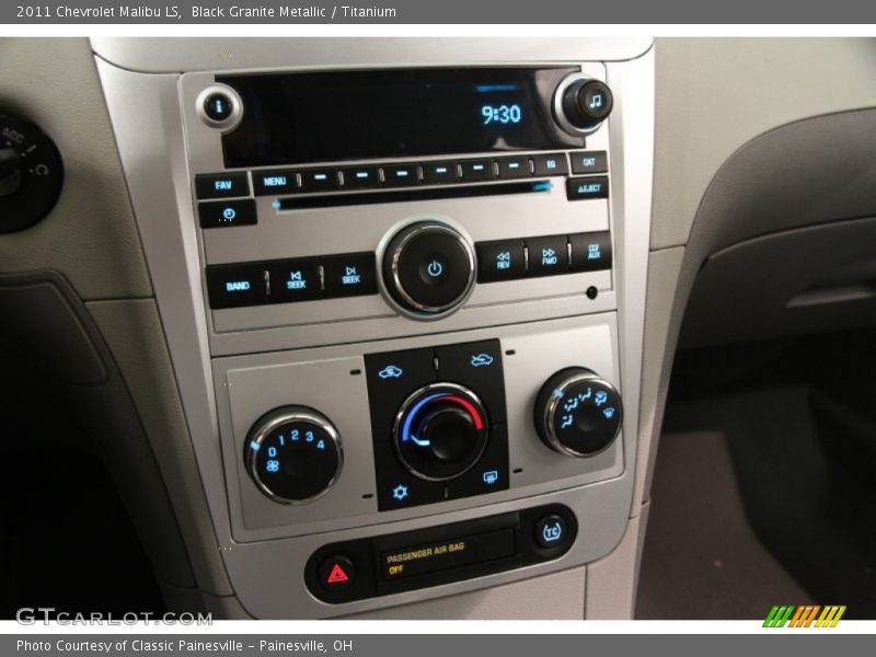 Black Granite Metallic / Titanium 2011 Chevrolet Malibu LS