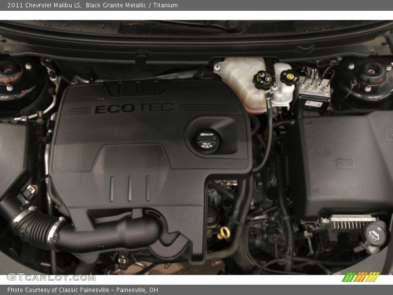 Black Granite Metallic / Titanium 2011 Chevrolet Malibu LS