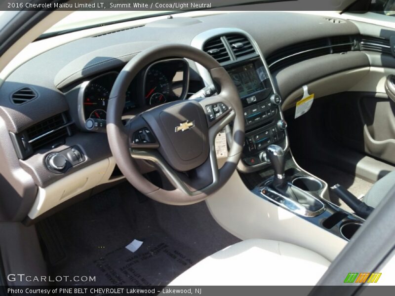 Summit White / Cocoa/Light Neutral 2016 Chevrolet Malibu Limited LT