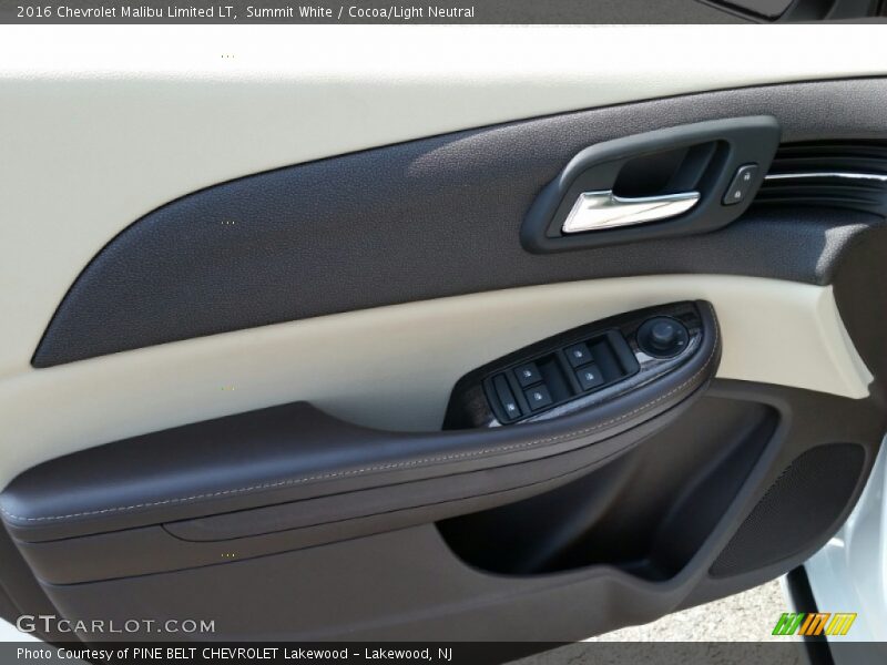 Summit White / Cocoa/Light Neutral 2016 Chevrolet Malibu Limited LT