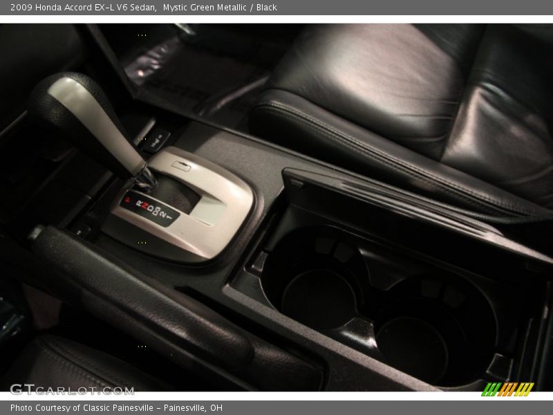 Mystic Green Metallic / Black 2009 Honda Accord EX-L V6 Sedan