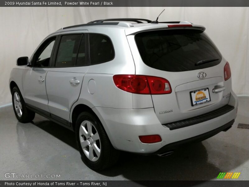 Powder White Pearl / Black 2009 Hyundai Santa Fe Limited