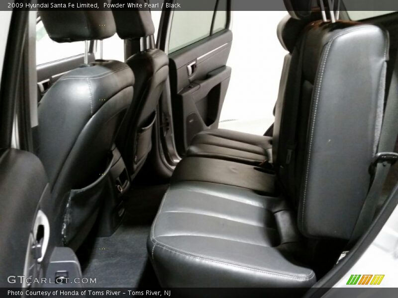 Powder White Pearl / Black 2009 Hyundai Santa Fe Limited