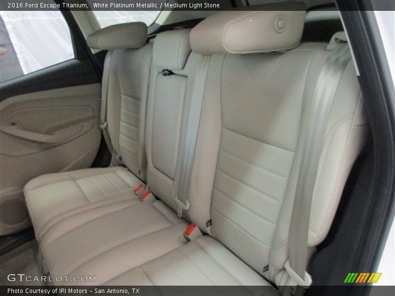 White Platinum Metallic / Medium Light Stone 2016 Ford Escape Titanium