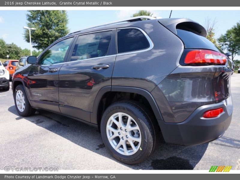 Granite Crystal Metallic / Black 2016 Jeep Cherokee Latitude