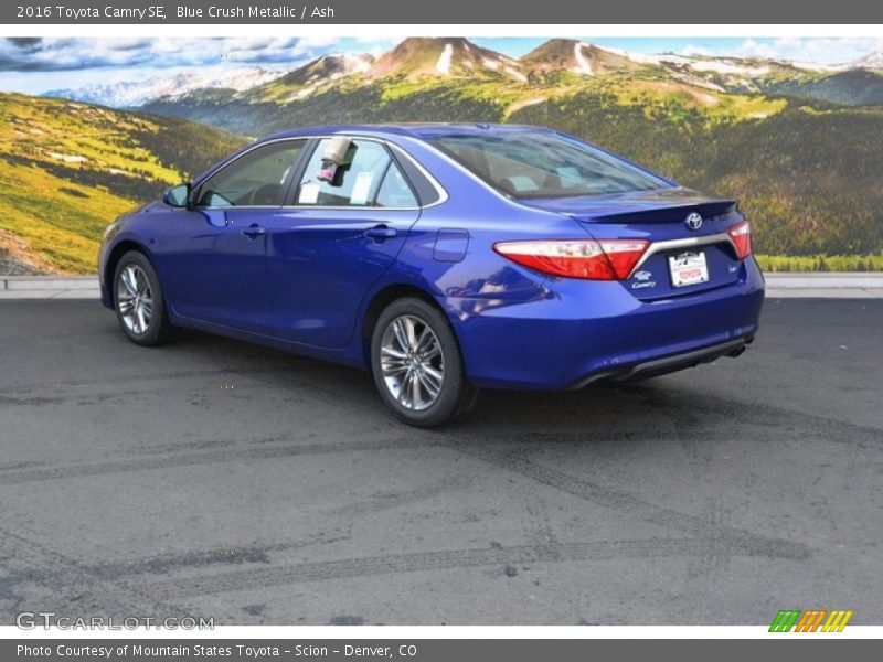 Blue Crush Metallic / Ash 2016 Toyota Camry SE