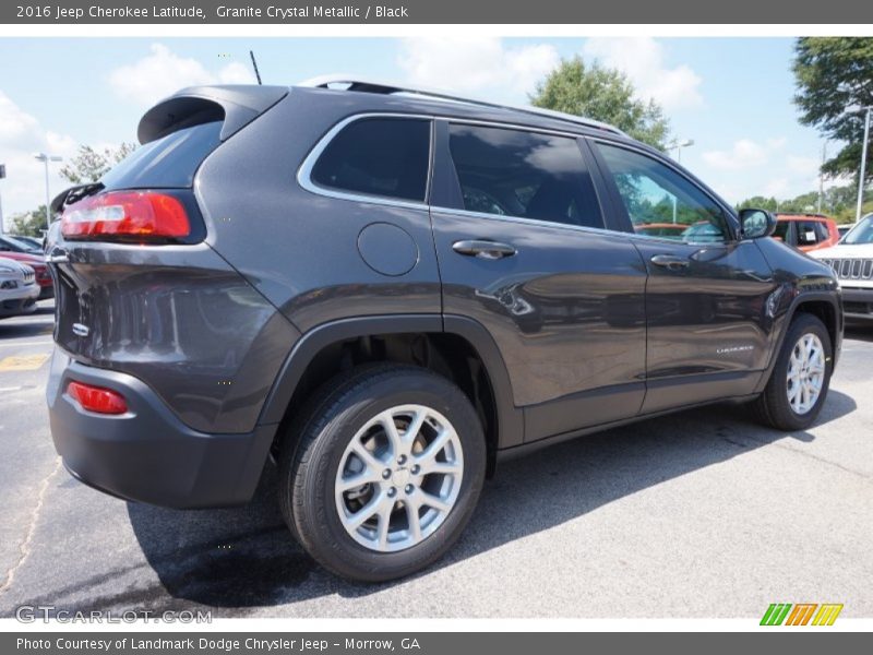 Granite Crystal Metallic / Black 2016 Jeep Cherokee Latitude