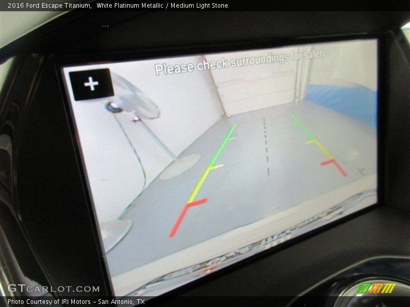 White Platinum Metallic / Medium Light Stone 2016 Ford Escape Titanium