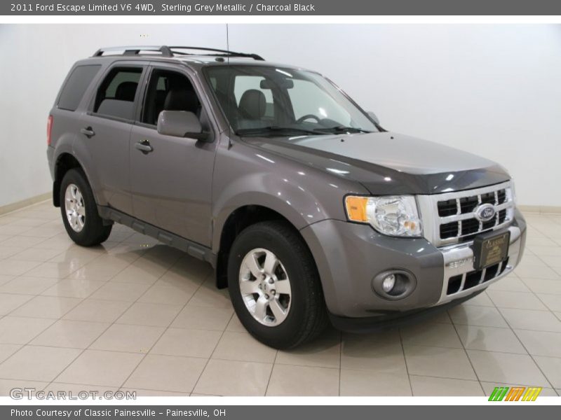 Sterling Grey Metallic / Charcoal Black 2011 Ford Escape Limited V6 4WD
