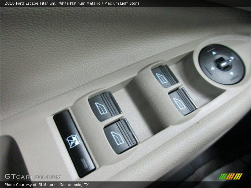 White Platinum Metallic / Medium Light Stone 2016 Ford Escape Titanium
