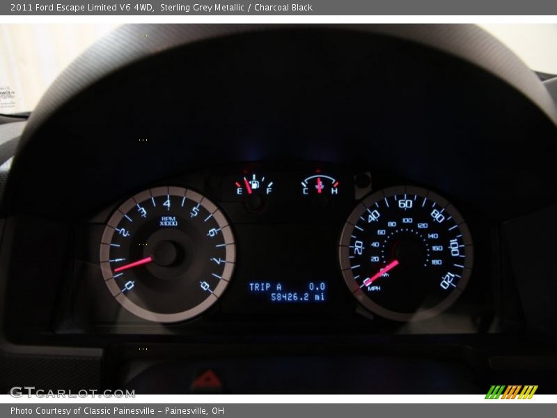 Sterling Grey Metallic / Charcoal Black 2011 Ford Escape Limited V6 4WD