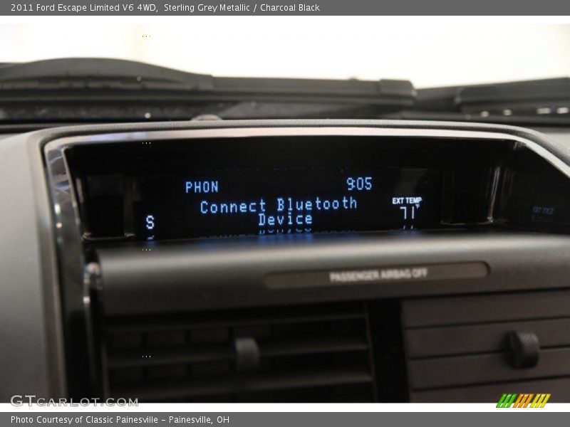 Sterling Grey Metallic / Charcoal Black 2011 Ford Escape Limited V6 4WD