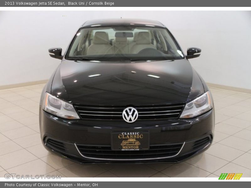 Black Uni / Cornsilk Beige 2013 Volkswagen Jetta SE Sedan
