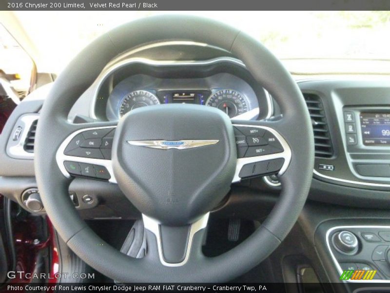 Velvet Red Pearl / Black 2016 Chrysler 200 Limited