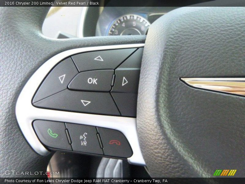 Velvet Red Pearl / Black 2016 Chrysler 200 Limited
