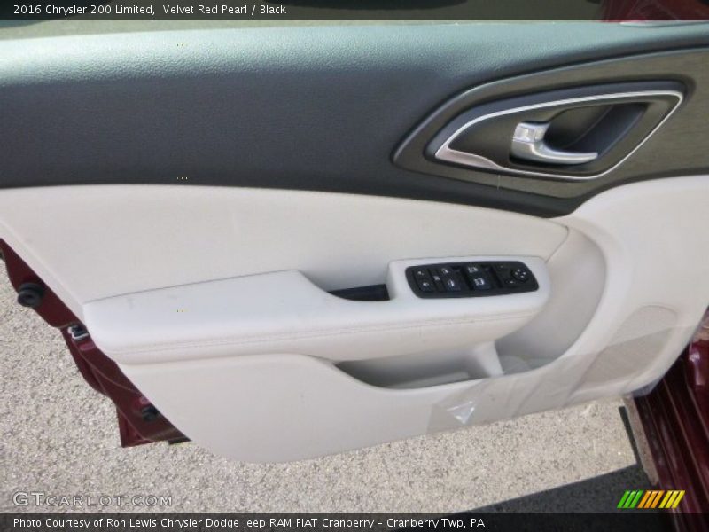 Velvet Red Pearl / Black 2016 Chrysler 200 Limited