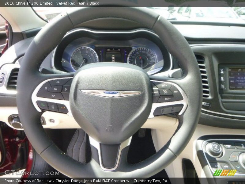 Velvet Red Pearl / Black 2016 Chrysler 200 Limited
