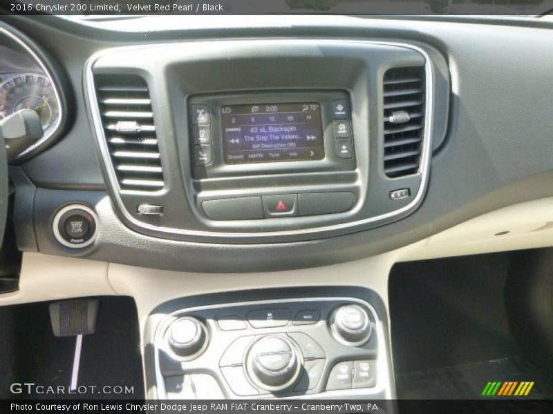 Velvet Red Pearl / Black 2016 Chrysler 200 Limited