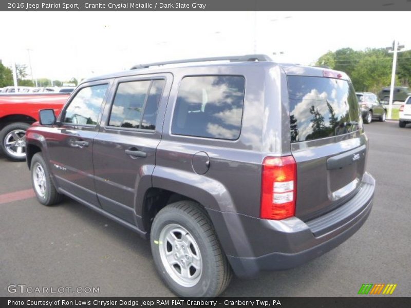 Granite Crystal Metallic / Dark Slate Gray 2016 Jeep Patriot Sport