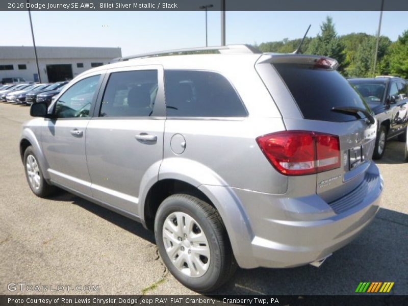 Billet Silver Metallic / Black 2016 Dodge Journey SE AWD