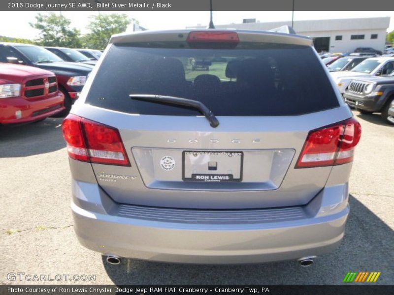 Billet Silver Metallic / Black 2016 Dodge Journey SE AWD