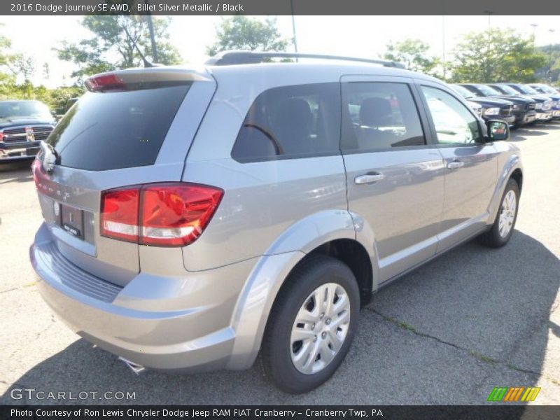 Billet Silver Metallic / Black 2016 Dodge Journey SE AWD
