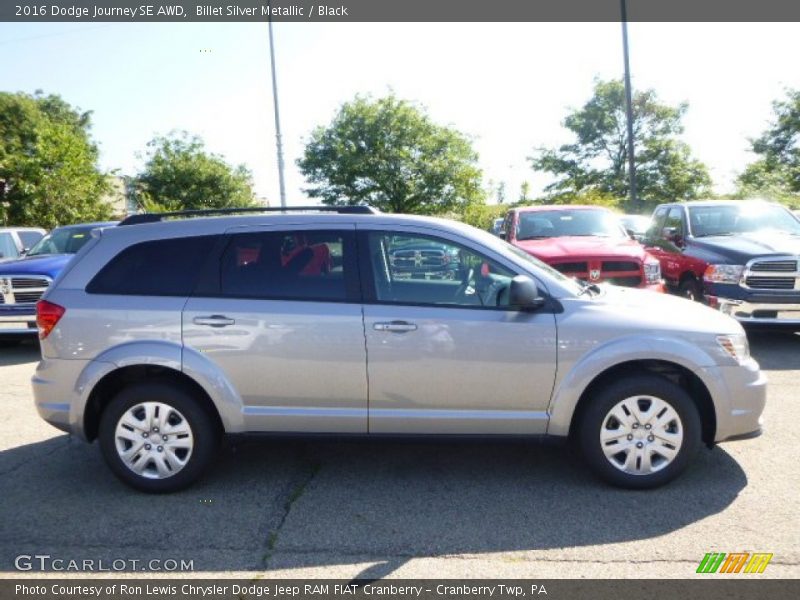 Billet Silver Metallic / Black 2016 Dodge Journey SE AWD