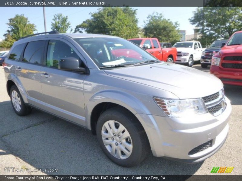 Billet Silver Metallic / Black 2016 Dodge Journey SE AWD