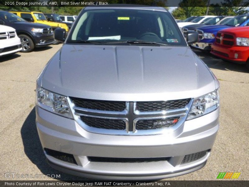 Billet Silver Metallic / Black 2016 Dodge Journey SE AWD