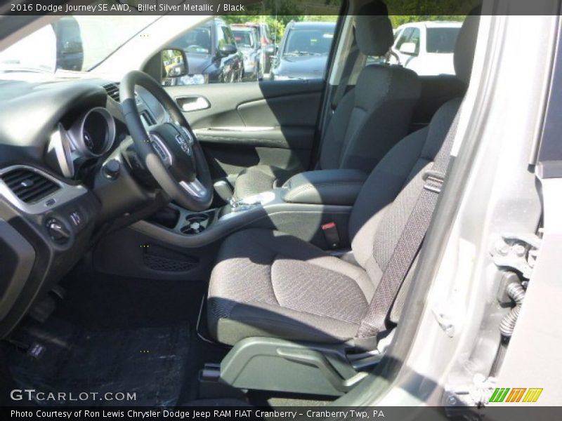 Billet Silver Metallic / Black 2016 Dodge Journey SE AWD