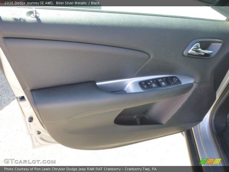 Billet Silver Metallic / Black 2016 Dodge Journey SE AWD