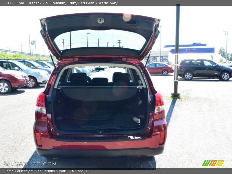 Ruby Red Pearl / Warm Ivory 2012 Subaru Outback 2.5i Premium