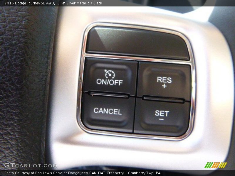Billet Silver Metallic / Black 2016 Dodge Journey SE AWD