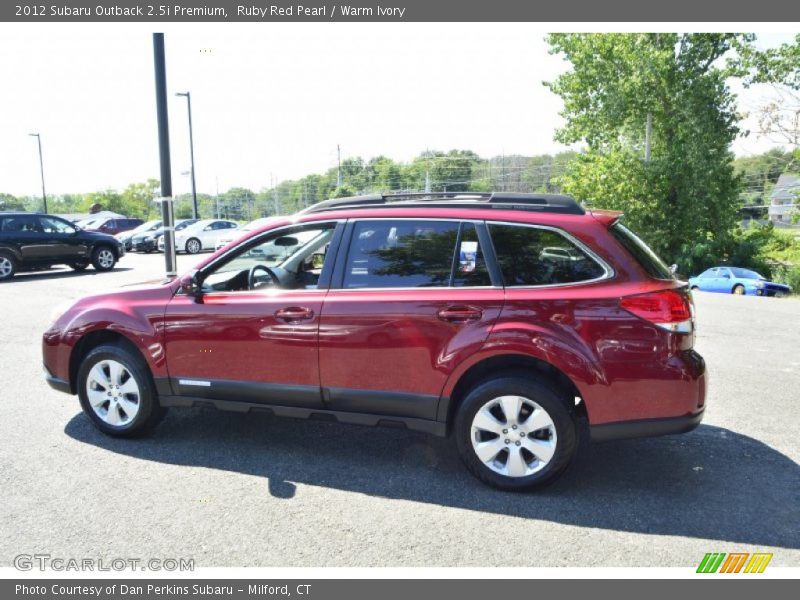 Ruby Red Pearl / Warm Ivory 2012 Subaru Outback 2.5i Premium
