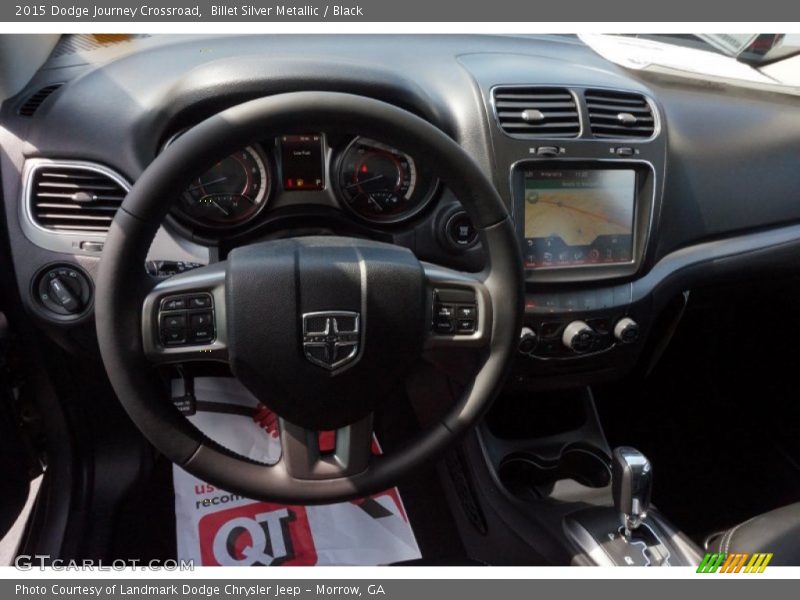 Billet Silver Metallic / Black 2015 Dodge Journey Crossroad