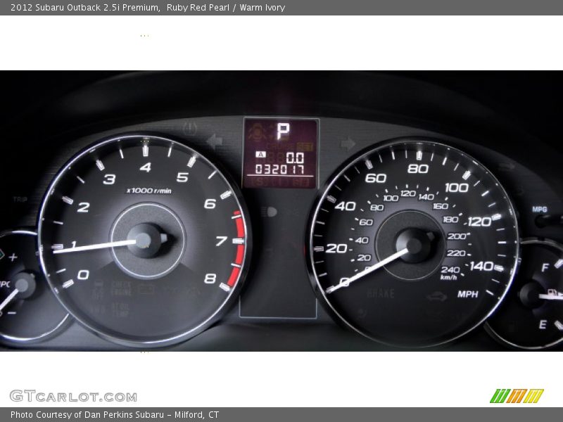 Ruby Red Pearl / Warm Ivory 2012 Subaru Outback 2.5i Premium
