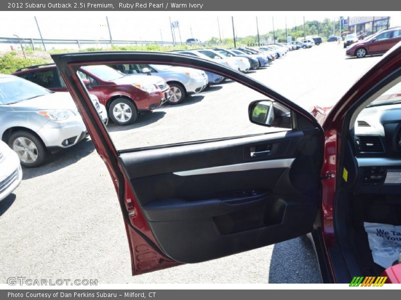 Ruby Red Pearl / Warm Ivory 2012 Subaru Outback 2.5i Premium