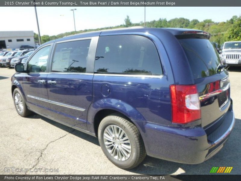 True Blue Pearl / Dark Frost Beige/Medium Frost Beige 2015 Chrysler Town & Country Touring-L