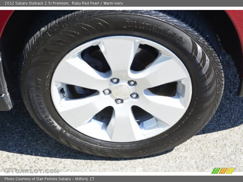 Ruby Red Pearl / Warm Ivory 2012 Subaru Outback 2.5i Premium