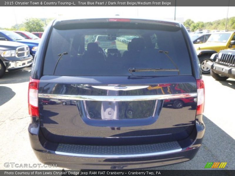 True Blue Pearl / Dark Frost Beige/Medium Frost Beige 2015 Chrysler Town & Country Touring-L