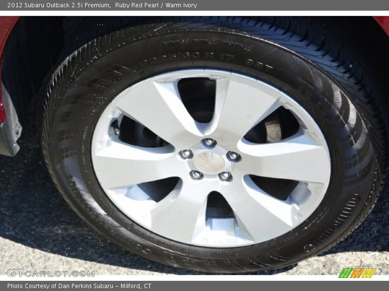 Ruby Red Pearl / Warm Ivory 2012 Subaru Outback 2.5i Premium