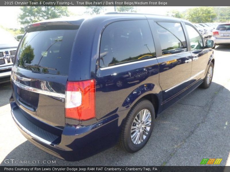 True Blue Pearl / Dark Frost Beige/Medium Frost Beige 2015 Chrysler Town & Country Touring-L