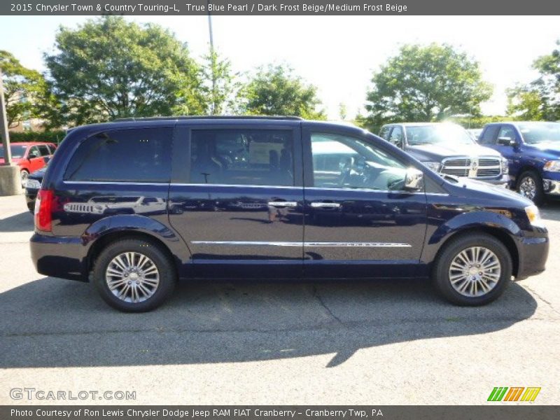 True Blue Pearl / Dark Frost Beige/Medium Frost Beige 2015 Chrysler Town & Country Touring-L